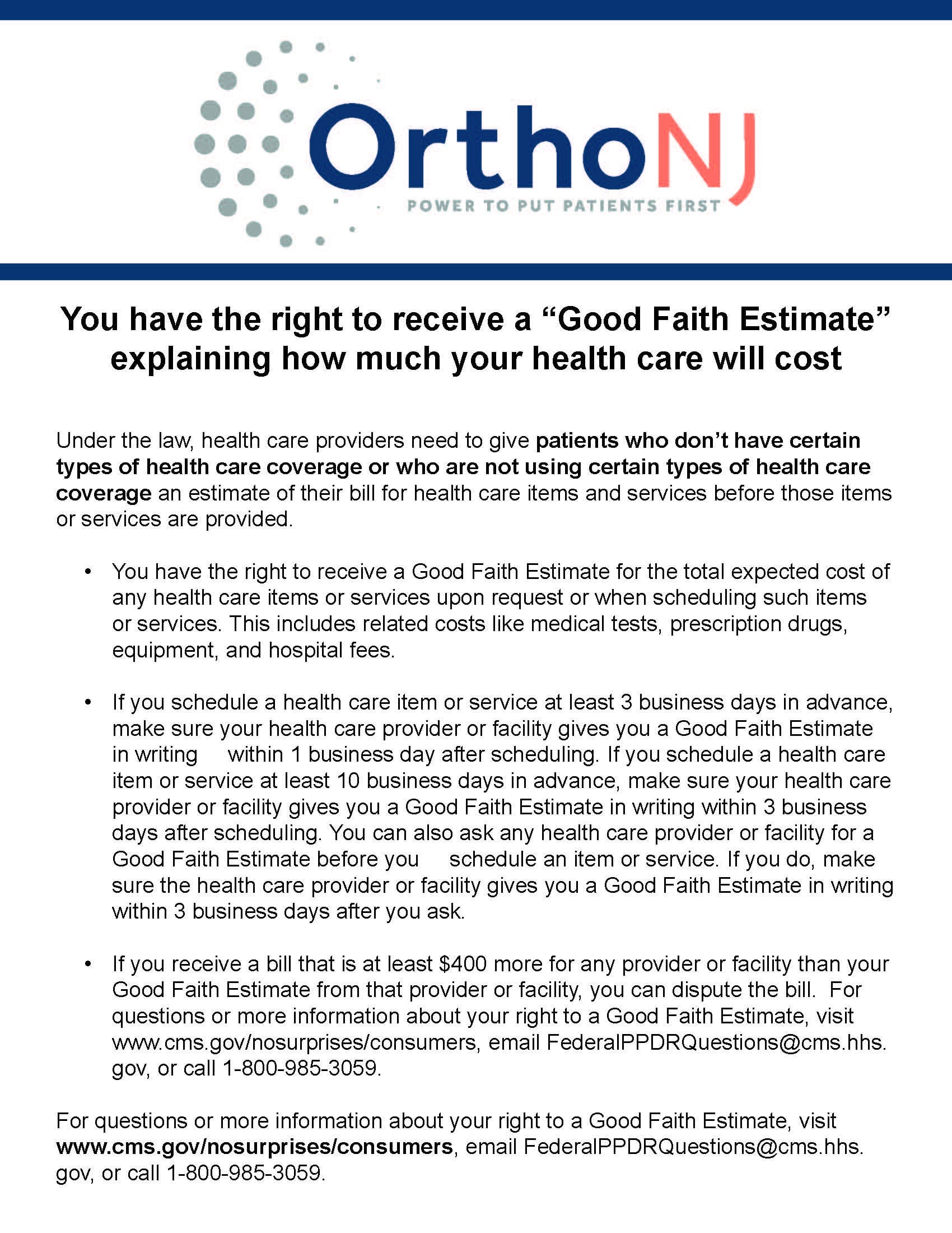 Your Rights to a Good Faith Estimate